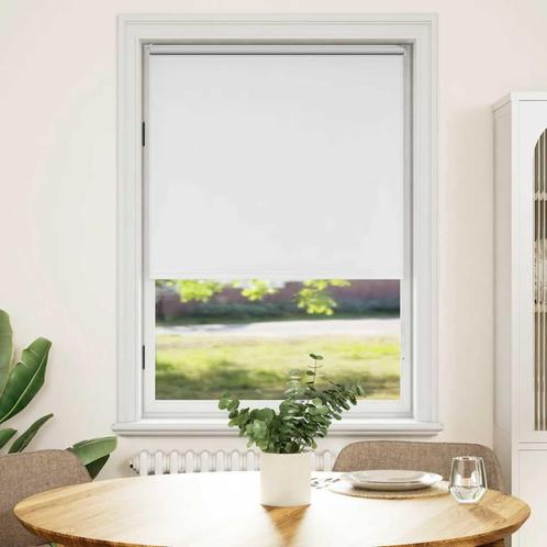 vidaXL Rolgordijn verduisterend 80 x 175 cm wit, Huis en Inrichting, Stoffering | Gordijnen en Lamellen, Wit, Nieuw, Verzenden