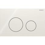 Geberit Drukplaat Sigma 40, 2-toets Round Glas Zand Grijs, Ophalen of Verzenden, Nieuw, Chroom, Overige typen