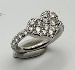 Ring - 18 karaat Witgoud - briljant geslepen diamanten, Nieuw