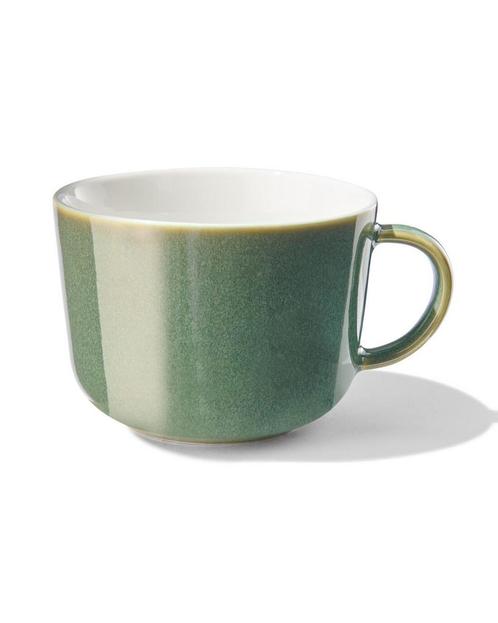 HEMA Cappuccinomok 330ml Chicago new bone groen, Huis en Inrichting, Keuken | Servies, Nieuw, Verzenden