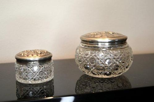 Levi and Salaman - dekselvaas (2) - .925 zilver -, Antiek en Kunst, Antiek | Goud en Zilver