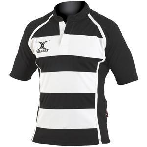 Gilbert Shirt Xact Ii Hoop Blk / Wh van €47,99 voor €28,79, Sport en Fitness, Rugby