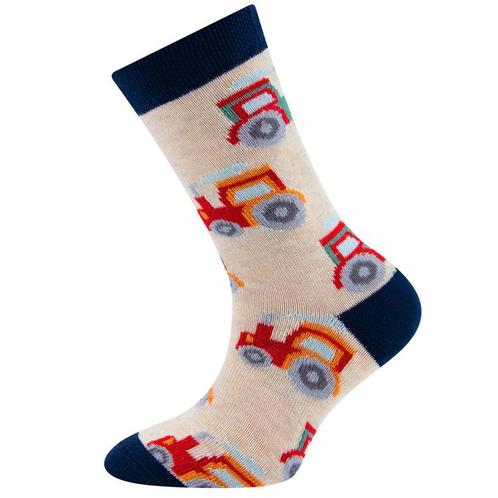 Kindersokken Ewers Jongens - Beige met Tractors/Trekkers - D, Kinderen en Baby's, Kinderkleding | Schoenen en Sokken, Jongen, Nieuw