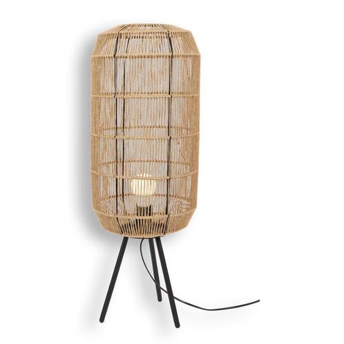 Tafellamp - jute - 40 watt | Ø 25 x 70 cm, Huis en Inrichting, Lampen | Tafellampen, Nieuw, Verzenden