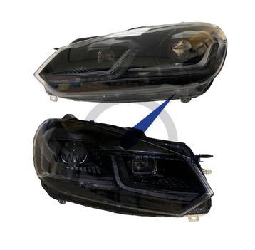 VW Golf 6 LED Dynamische Koplampen 7.5 Look Full Black beschikbaar voor biedingen
