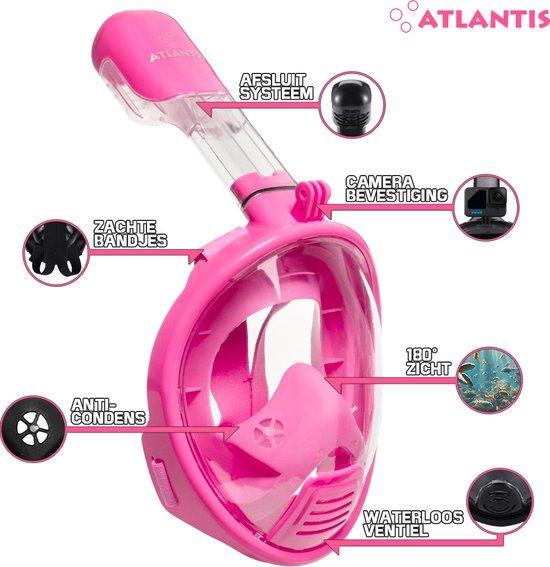 Atlantis Snorkelmasker 2.0 - Duikbril - Snorkel - Snorkelset, Tuin en Terras, Zwembad-toebehoren, Verzenden