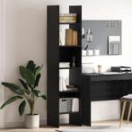 vidaXL Boekenkast Zwart eiken 40 x 35 x 180 cm Bewerkt hout, Huis en Inrichting, Kasten | Boekenkasten, Minder dan 50 cm, Verzenden
