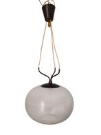 Lamp - Aluminium, Glas, Messing - attribuible Stilnovo
