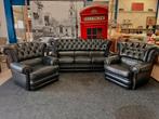 Chesterfield Maarssen Sale Zwart Chesterfield Bankstel 3-1-1, Ophalen, Nieuw