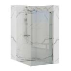 REA Douchewand met chroom profiel - 8 mm veiligheidsglas..., Ophalen of Verzenden, Nieuw