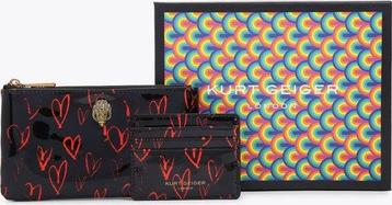 Kurt Geiger London Eagle Pouch Gift Set Black Red Heart beschikbaar voor biedingen