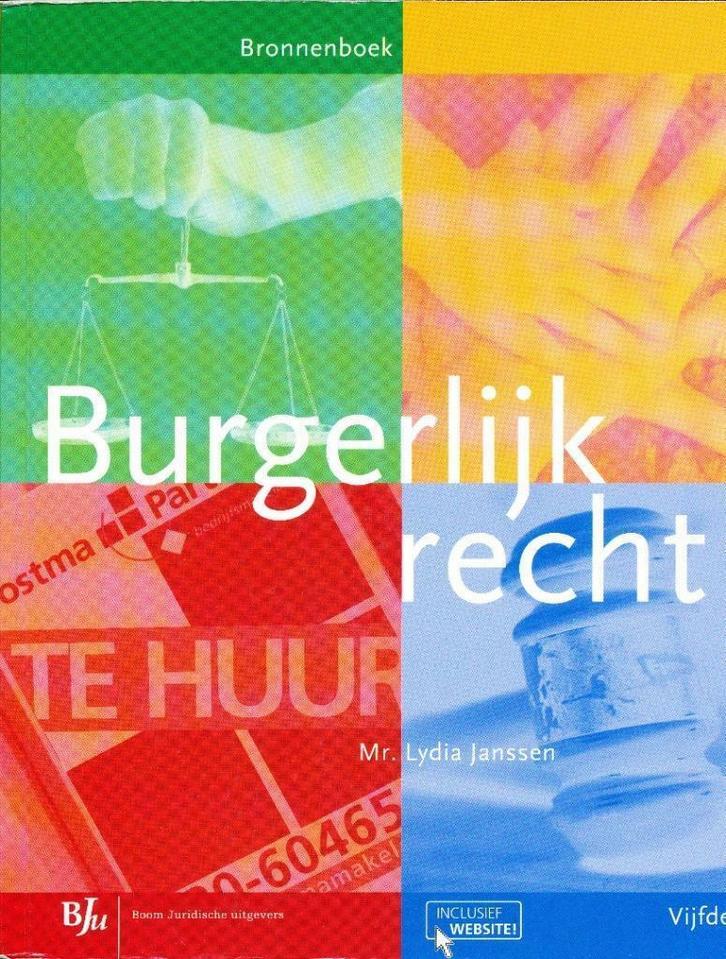 Burgerlijk recht bronnenboek ISBN 9789089748829, Boeken, Studieboeken en Cursussen, Zo goed als nieuw, HBO, Ophalen of Verzenden