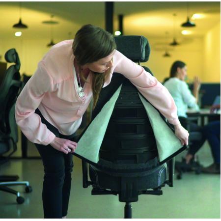 (MDK-107415) Therapod® X HR bureaustoel – in Fenice 602 m, Huis en Inrichting, Bureaus, Bureau, Nieuw, In hoogte verstelbaar, Met wielen