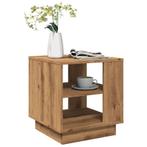 vidaXL Salontafel 40x40x43 cm bewerkt hout artisanaal, Verzenden, Nieuw, Overige houtsoorten, 50 tot 100 cm