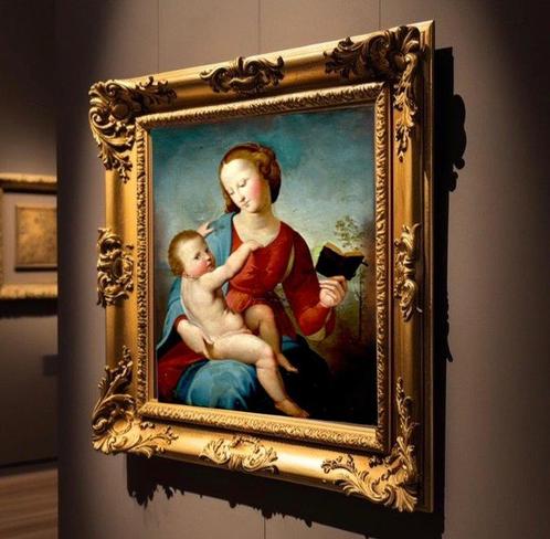 École européenne (XVIII), Dàpres Rafael - La Sagrada Familia, Antiek en Kunst, Kunst | Schilderijen | Klassiek