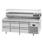 GGM Gastro | Pizza koelwerkbank Premium PLUS - 1980x700mm -, Zakelijke goederen, Verzenden, Nieuw in verpakking