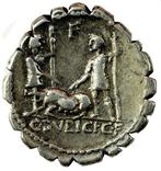 Romeinse Republiek. C. Sulpicius C.f. Galba, 106 BC., Postzegels en Munten, Munten | Europa | Niet-Euromunten