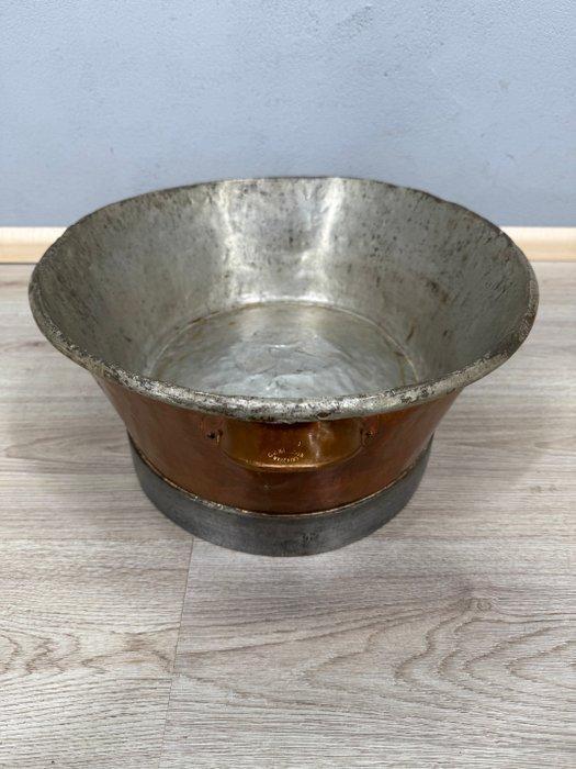 Bak - Koper - 1910-1920, Grote authentieke koperen vleesbak, Antiek en Kunst, Antiek | Keukenbenodigdheden