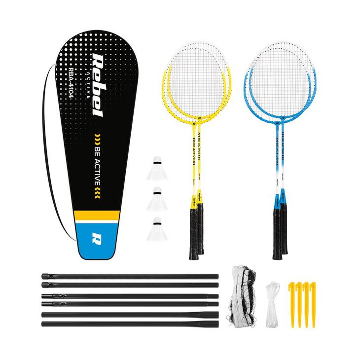 Rebel Active Complete Badminton Set - Opvouwbaar Draagbaar, Kinderen en Baby's, Speelgoed | Overig, Ophalen of Verzenden