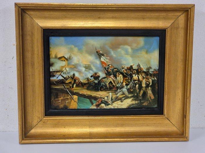 Scuola francese (XX), da Horace Vernet - Scena con battaglia, Antiek en Kunst, Kunst | Schilderijen | Klassiek