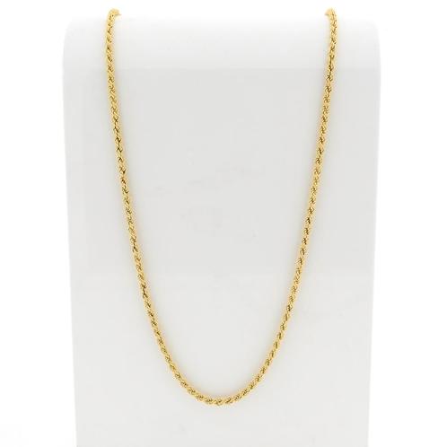 Lange gouden gedraaide schakel ketting | 82 cm (uniseks), Sieraden, Tassen en Uiterlijk, Kettingen, Overige kleuren, Gebruikt