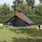 vidaXL Tenten met dak Grijs en oranje 256 x 266 x 185 cm, Verzenden, Nieuw
