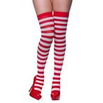 Kerst kousen wit-rood, Verzenden, Nieuw, Feestartikel