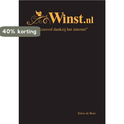 Winst.nl 9789081955607 Eelco de Boer, Boeken, Economie, Management en Marketing, Gelezen, Verzenden