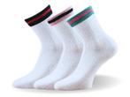 3 paar sportieve damessokken - Glitter - Strepen, Kleding | Dames, Verzenden, Nieuw