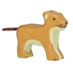 Holztiger - Houten Dieren - Leeuw welp 7cm, Nieuw