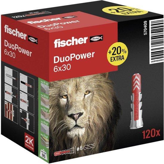 2dekans | Fischer DUOPOWER 6 x 30 2-componenten plug 30 mm 6, Doe-het-zelf en Verbouw, Overige Doe-het-zelf en Verbouw, Zo goed als nieuw