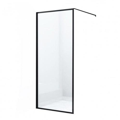 Douchewand Zwart Frame Danilo 120 x 200 cm 8mm, Doe-het-zelf en Verbouw, Sanitair, Bad, Nieuw, Glas, Ophalen of Verzenden