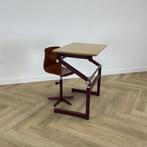 complete set 10x schooltekentafel en 10x stoel , beuken -, Ophalen of Verzenden, Gebruikt, Bruin, Hout