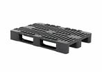 Pallet 1200x800xH160mm H1-eco z.nokken gesl. sledes zwart, Ophalen of Verzenden, Nieuw