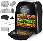 Airfryer oven XXL - heteluchtfriteuse - 12L - 1800W - Zwart, Witgoed en Apparatuur, Verzenden, Zo goed als nieuw