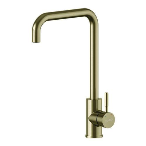 Keuken Kraan Goud | Vierkant | Geborsteld RVS | KK21VBG, Huis en Inrichting, Keuken | Keukenbenodigdheden, Nieuw, Ophalen of Verzenden