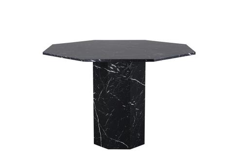 Eettafel - Eva - 110 cm - Zwart - Marmer - Jörn, Huis en Inrichting, Tafels | Eettafels, Nieuw, Verzenden