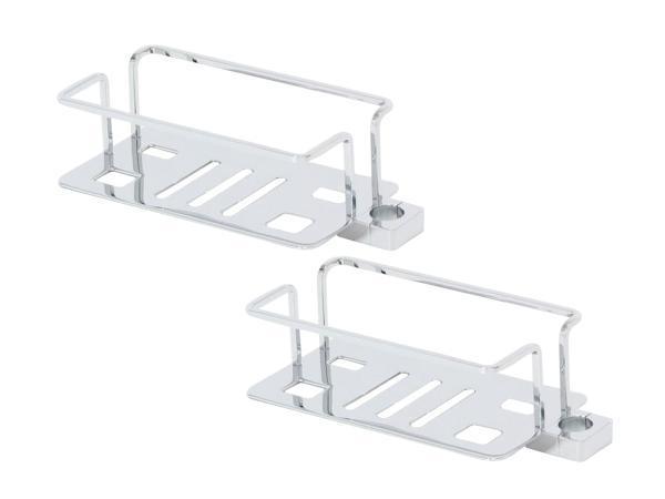 Veiling - 2x Beaux korf voor glijstang Ulis chroom, Doe-het-zelf en Verbouw, Sanitair