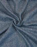 Wol Tweed Zig Zag Blauw, Hobby en Vrije tijd, Stoffen en Lappen, Nieuw, Blauw