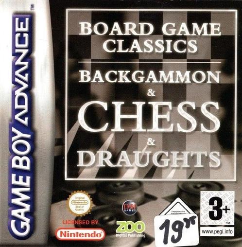 Game Boy Board Game Classics Backgammon Chess Draughts (In d, Spelcomputers en Games, Games | Nintendo Game Boy, Zo goed als nieuw