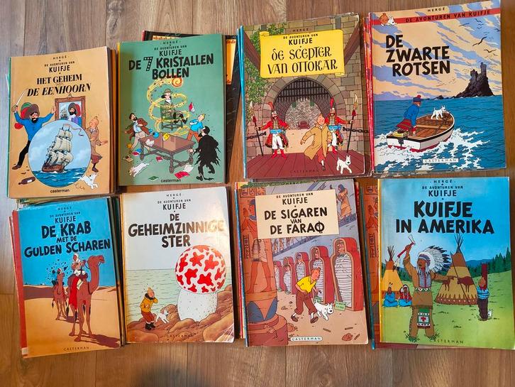 Kuifje stripboeken door Herge | 6,50 per stuk, Boeken, Stripboeken, Gelezen, Complete serie of reeks, Verzenden