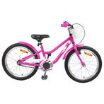 vidaXL Kinderfiets 20 Inch voor 6-11 jaar oud Donkerroze, Verzenden, Nieuw