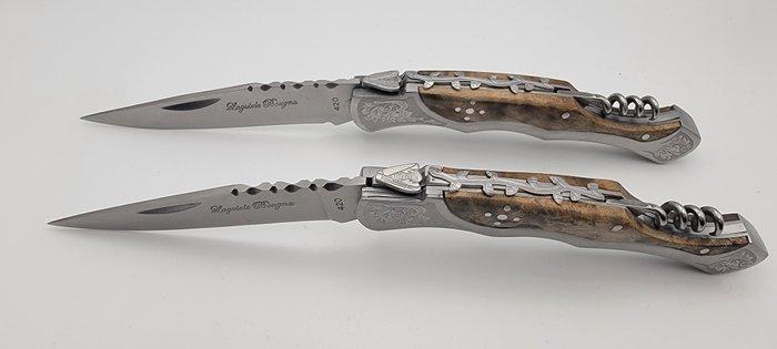Laguiole Bougna - Tafelmessenset (2) - Barokcollectie -, Antiek en Kunst, Antiek | Keukenbenodigdheden