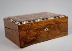 Themacollectie - Palissander fineer schrijfkist - Parelmoer, Antiek en Kunst, Curiosa en Brocante