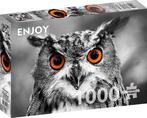 Curious Owl Puzzel (1000 stukjes) | Enjoy Puzzle - Puzzels, Hobby en Vrije tijd, Denksport en Puzzels, Nieuw, Verzenden