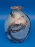 Signierte Studioglas-Vase – handgefertigt - Vaas - Glas, Antiek en Kunst, Antiek | Glas en Kristal