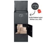 XXL Pakketbrievenbus + GRATIS sticker - PakketPanda®, Tuin en Terras, Brievenbussen, Verzenden, Nieuw, Rvs