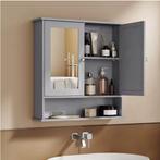 Badkamer Spiegelkast met 2 Deuren en Verstelbare Binnenplank, Huis en Inrichting, Kasten | Overige, Verzenden, Nieuw