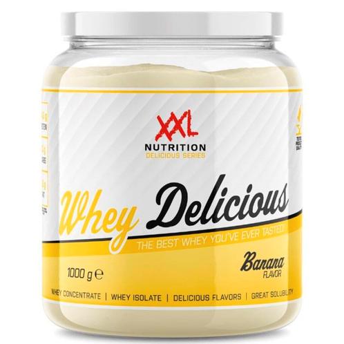 XXL Nutrition Whey Delicious Banaan Eiwitshake, Sport en Fitness, Gezondheidsproducten en Wellness, Nieuw, Verzenden