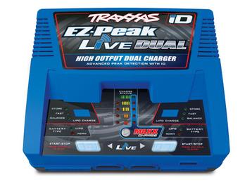 Traxxas TRX2973G Lader, EZ-Peak Live, Duo-oplader 200W nimh